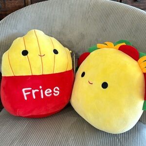 NWT Fries & Taco (Floyd & Tex) Squishmallows Bundle